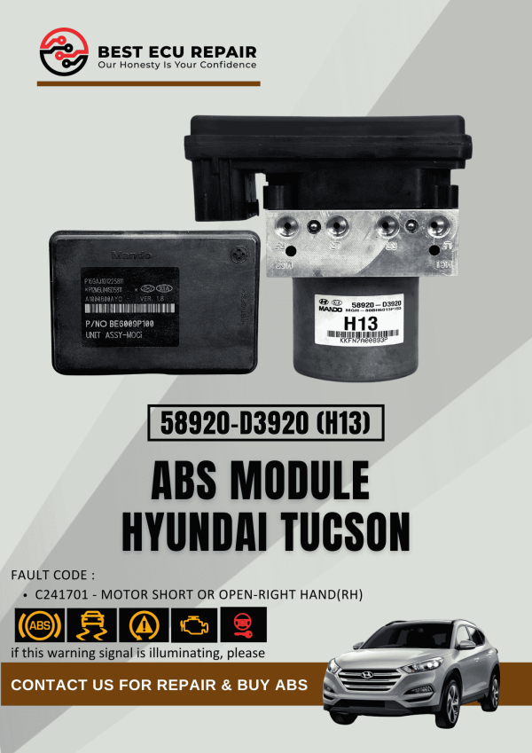 ABS Module Hyundai Tucson 58920-D3920 (H13) – Best ECU Repair