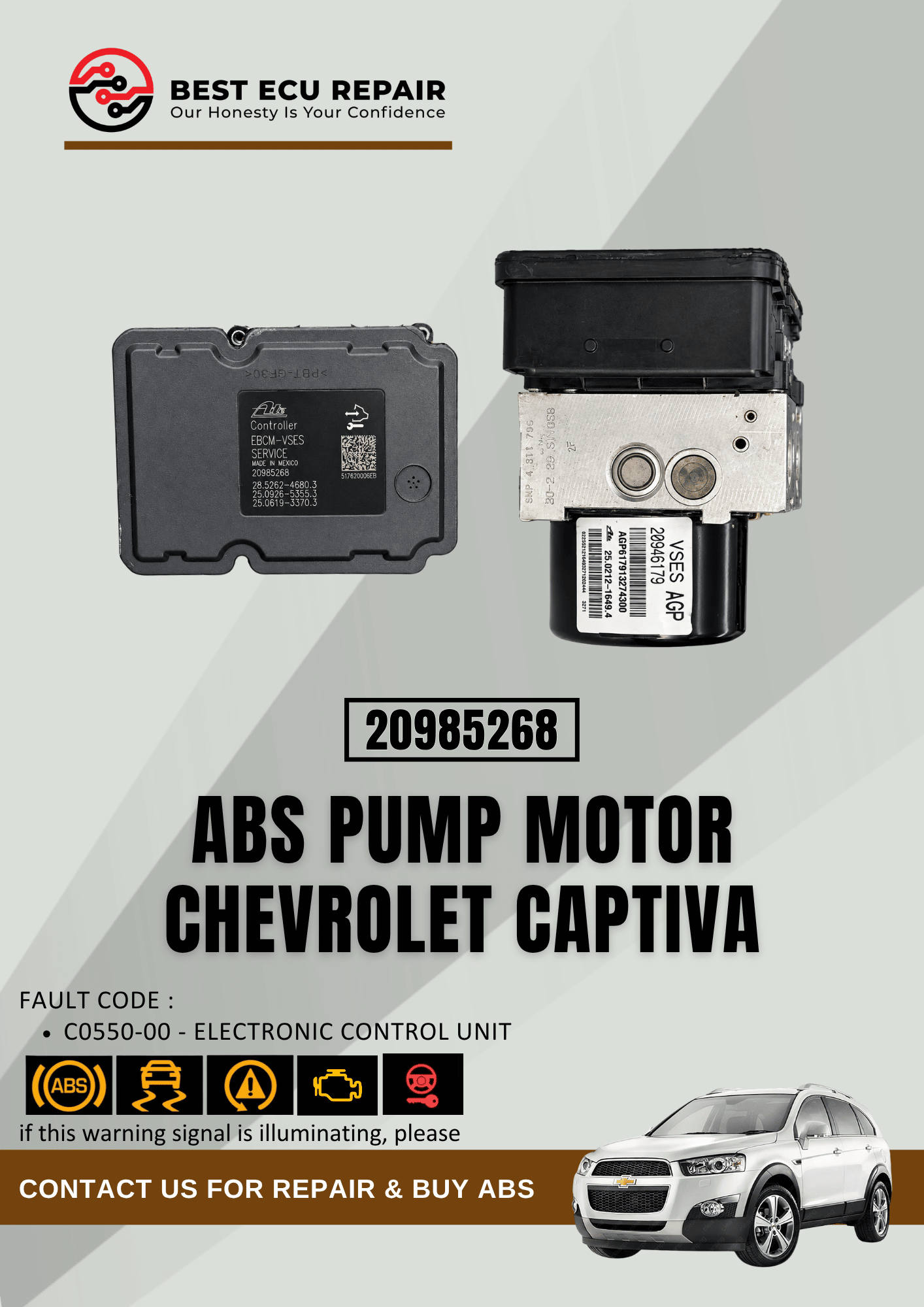 ABS Pump Motor Chevrolet Captiva (20946179 VSES AGP)